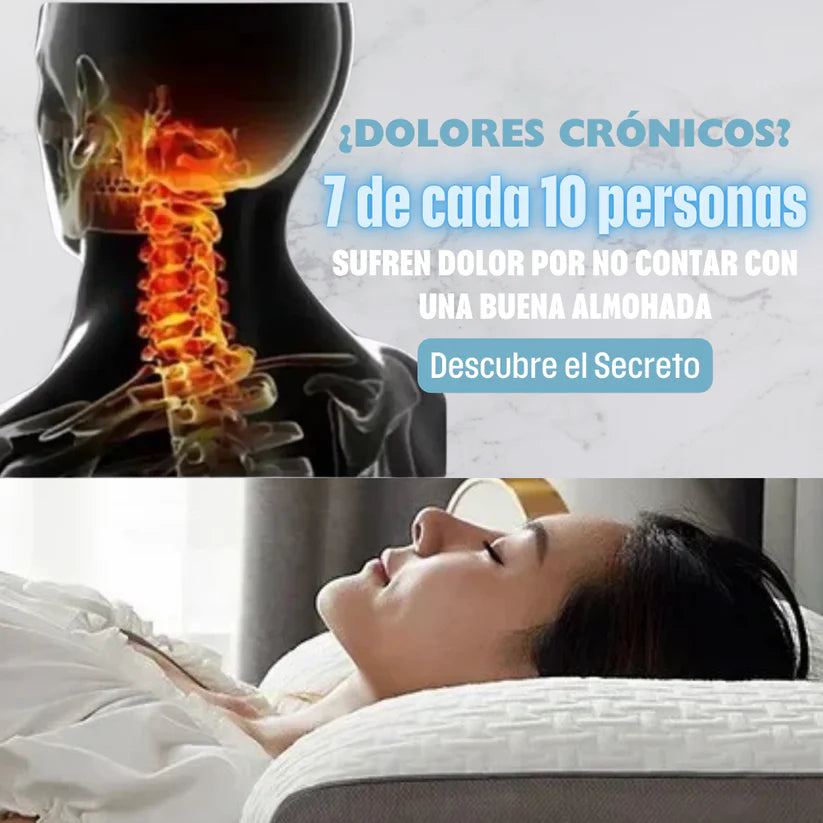 Almohada cervical de soporte ortopédico, antibacteriana 3D